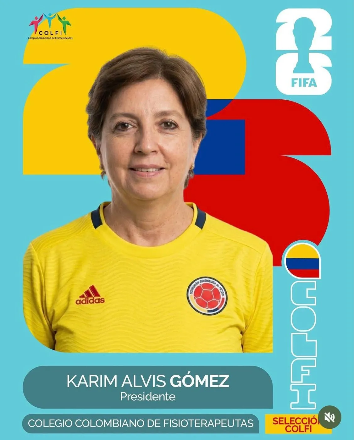 Publicación de COLFI con la presidenta del Colegio