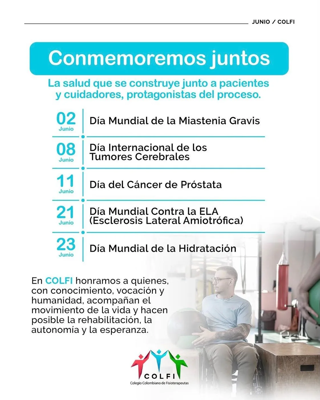 Calendario de fechas de salud de COLFI