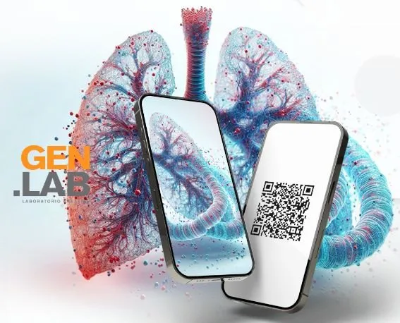 Pulmón virtual y celulares de la experiencia Desafiando el Cáncer