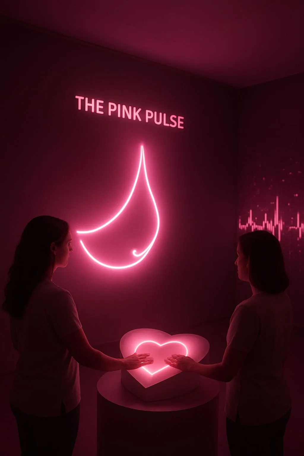 Instalación luminosa The Pink Pulse